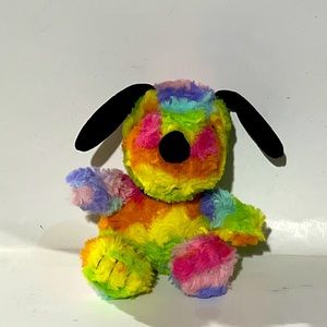 Hallmark Peanuts Snoopy Multi Color Tie Dye Rainbow Plush Stuffed Animal Toy